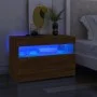 TV-Schrank mit LED-Leuchten, Farbe Eiche geräuchert, 60 x 35 x 40 cm von vidaXL, TV-Möbel - Ref: Foro24-815682, Preis: 43,78 ...