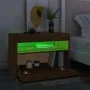 TV-Schrank mit LED-Leuchten, Farbe Eiche geräuchert, 60 x 35 x 40 cm von vidaXL, TV-Möbel - Ref: Foro24-815682, Preis: 43,78 ...