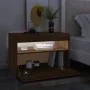 TV-Schrank mit LED-Leuchten, Farbe Eiche geräuchert, 60 x 35 x 40 cm von vidaXL, TV-Möbel - Ref: Foro24-815682, Preis: 43,78 ...