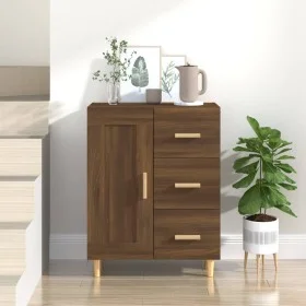 Sideboard aus braunem Eichensperrholz, 69,5 x 34 x 90 cm von vidaXL, Sideboards - Ref: Foro24-817371, Preis: 71,32 €, Rabatt: %