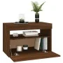 TV-Schrank mit LED-Leuchten, Farbe Eiche geräuchert, 60 x 35 x 40 cm von vidaXL, TV-Möbel - Ref: Foro24-815682, Preis: 43,78 ...