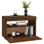 TV-Schrank mit LED-Leuchten, Farbe Eiche geräuchert, 60 x 35 x 40 cm von vidaXL, TV-Möbel - Ref: Foro24-815682, Preis: 46,20 ...