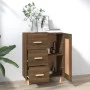 Sideboard aus braunem Eichensperrholz, 69,5 x 34 x 90 cm von vidaXL, Sideboards - Ref: Foro24-817371, Preis: 71,32 €, Rabatt: %