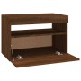 TV-Schrank mit LED-Leuchten, Farbe Eiche geräuchert, 60 x 35 x 40 cm von vidaXL, TV-Möbel - Ref: Foro24-815682, Preis: 46,20 ...