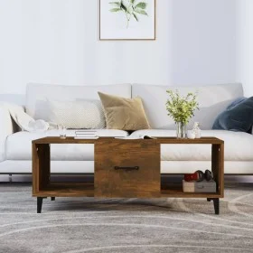 Couchtisch aus geräuchertem Eichensperrholz 102x50x40 cm von vidaXL, Couchtisch - Ref: Foro24-817528, Preis: 48,21 €, Rabatt: %