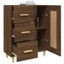 Aparador madera contrachapada marrón roble 69,5x34x90 cm de vidaXL, Aparadores - Ref: Foro24-817371, Precio: 71,44 €, Descuen...