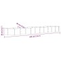 Jardinera arriate acero galvanizado verde 440x80x36 cm