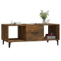 Smoked oak plywood coffee table 102x50x40 cm by vidaXL, Coffee table - Ref: Foro24-817528, Price: 48,27 €, Discount: %