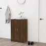 Mueble zapatero madera contrachapada roble marrón 60x35x92 cm