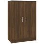 Mueble zapatero madera contrachapada roble marrón 60x35x92 cm