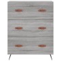 Aparador alto madera contrachapada gris sonoma 69,5x34x180 cm