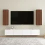 Muebles TV 2 uds madera de ingeniería marrón roble 30,5x30x90cm de vidaXL, Muebles TV - Ref: Foro24-815752, Precio: 83,54 €, ...
