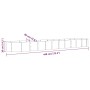 Jardinera arriate acero galvanizado antracita 440x80x36 cm
