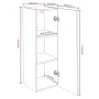 TV-Möbel 2 Stück Holzwerkstoff Eiche braun 30,5x30x90cm von vidaXL, TV-Möbel - Ref: Foro24-815752, Preis: 83,54 €, Rabatt: %
