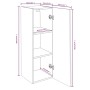 TV-Möbel 2 Stück Holzwerkstoff Eiche braun 30,5x30x90cm von vidaXL, TV-Möbel - Ref: Foro24-815752, Preis: 84,86 €, Rabatt: %