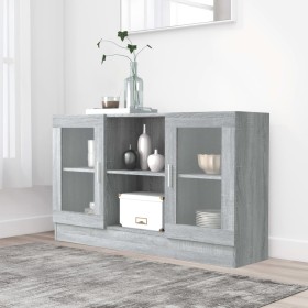 Sonoma gray plywood display case 120x30.5x70 cm by vidaXL, Sideboards - Ref: Foro24-815628, Price: 93,10 €, Discount: %