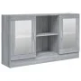 Vitrine aus Sperrholz in Sonoma-Grau, 120 x 30,5 x 70 cm von vidaXL, Sideboards - Ref: Foro24-815628, Preis: 97,07 €, Rabatt: %
