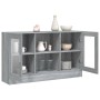 Vitrine aus Sperrholz in Sonoma-Grau, 120 x 30,5 x 70 cm von vidaXL, Sideboards - Ref: Foro24-815628, Preis: 93,00 €, Rabatt: %