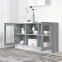 Vitrine aus Sperrholz in Sonoma-Grau, 120 x 30,5 x 70 cm von vidaXL, Sideboards - Ref: Foro24-815628, Preis: 93,00 €, Rabatt: %