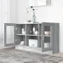 Vitrine aus Sperrholz in Sonoma-Grau, 120 x 30,5 x 70 cm von vidaXL, Sideboards - Ref: Foro24-815628, Preis: 97,07 €, Rabatt: %