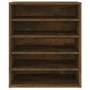 Smoked oak plywood shoe cabinet 60x35x70 cm by vidaXL, Shoe racks and shoe organizers - Ref: Foro24-816014, Price: 54,35 €, D...