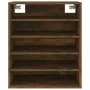 Smoked oak plywood shoe cabinet 60x35x70 cm by vidaXL, Shoe racks and shoe organizers - Ref: Foro24-816014, Price: 54,35 €, D...