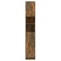 Armario baño madera contrachapada roble ahumado 32x25,5x190 cm