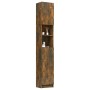 Badezimmerschrank aus geräuchertem Eichensperrholz, 32 x 25,5 x 190 cm von vidaXL, Badezimmermöbel - Ref: Foro24-815537, Prei...