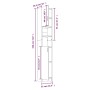 Badezimmerschrank aus geräuchertem Eichensperrholz, 32 x 25,5 x 190 cm von vidaXL, Badezimmermöbel - Ref: Foro24-815537, Prei...