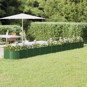 Jardinera arriate acero galvanizado verde 512x80x36 cm Jardinera arriate acero galvanizado verde 512x80x36 cm