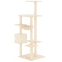 Katzenkratzbaum mit cremefarbenen Sisalstämmen, 142 cm von vidaXL, Katzenmöbel - Ref: Foro24-171591, Preis: 66,50 €, Rabatt: %