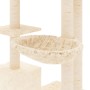 Katzenkratzbaum mit cremefarbenen Sisalstämmen, 142 cm von vidaXL, Katzenmöbel - Ref: Foro24-171591, Preis: 66,50 €, Rabatt: %