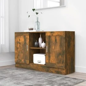 Smoked oak plywood sideboard 120x30.5x70cm by vidaXL, Sideboards - Ref: Foro24-815624, Price: 85,39 €, Discount: %