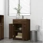 Badezimmerschrank aus braunem Eichensperrholz, 60 x 33 x 80 cm von vidaXL, Badezimmermöbel - Ref: Foro24-815665, Preis: 69,33...
