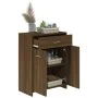Badezimmerschrank aus braunem Eichensperrholz, 60 x 33 x 80 cm von vidaXL, Badezimmermöbel - Ref: Foro24-815665, Preis: 69,33...