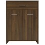 Armario baño madera contrachapada roble marrón 60x33x80 cm