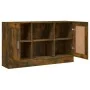 Sideboard aus geräuchertem Eichensperrholz, 120 x 30,5 x 70 cm von vidaXL, Sideboards - Ref: Foro24-815624, Preis: 85,39 €, R...