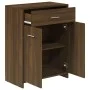 Badezimmerschrank aus braunem Eichensperrholz, 60 x 33 x 80 cm von vidaXL, Badezimmermöbel - Ref: Foro24-815665, Preis: 69,33...