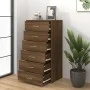 Sideboard mit 6 Schubladen Eiche braun Sperrholz 50x34x96 cm von vidaXL, Sideboards - Ref: Foro24-815365, Preis: 101,43 €, Ra...