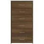 Sideboard mit 6 Schubladen Eiche braun Sperrholz 50x34x96 cm von vidaXL, Sideboards - Ref: Foro24-815365, Preis: 101,43 €, Ra...