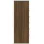 Sideboard mit 6 Schubladen Eiche braun Sperrholz 50x34x96 cm von vidaXL, Sideboards - Ref: Foro24-815365, Preis: 101,43 €, Ra...