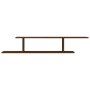 Brown oak wood TV wall shelf 125x18x23 cm by vidaXL, Shelves and shelves - Ref: Foro24-815878, Price: 27,18 €, Discount: %