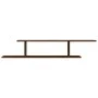 Brown oak wood TV wall shelf 125x18x23 cm by vidaXL, Shelves and shelves - Ref: Foro24-815878, Price: 28,10 €, Discount: %