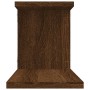 Brown oak wood TV wall shelf 125x18x23 cm by vidaXL, Shelves and shelves - Ref: Foro24-815878, Price: 27,18 €, Discount: %
