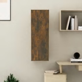 Mueble para TV madera de ingeniería roble ahumado 30,5x30x90 cm