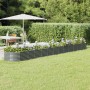 Jardinera arriate acero galvanizado gris 512x80x36 cm