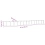 Jardinera arriate acero galvanizado gris 512x80x36 cm