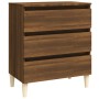 Brown oak plywood sideboard 60x35x69 cm by vidaXL, Sideboards - Ref: Foro24-815806, Price: 78,58 €, Discount: %