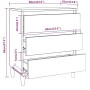 Sideboard aus braunem Eichensperrholz, 60 x 35 x 69 cm von vidaXL, Sideboards - Ref: Foro24-815806, Preis: 78,58 €, Rabatt: %