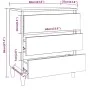 Sideboard aus braunem Eichensperrholz, 60 x 35 x 69 cm von vidaXL, Sideboards - Ref: Foro24-815806, Preis: 77,38 €, Rabatt: %